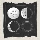 Free Spirit Moon Phases Art Print
