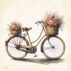 Bouquets on Wheels Art Print