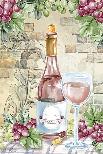 Vineyard Still Life II Art Print