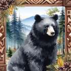 Woodland Retreat Bear Art Print
