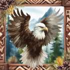 Woodland Retreat Eagle Art Print