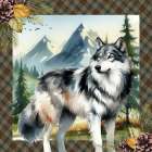 Woodland Retreat Wolf Art Print