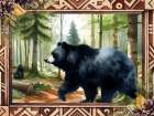 Woodland Retreat Walking Bear Art Print