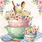 In the Kitchen Colander and Bowls Art Print