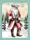 Cowboy Santa I Landscape Print