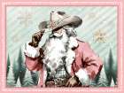 Cowboy Santa II Art Print