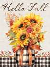 Hello Fall Bouquet Art Print