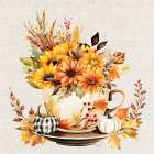Fall Teacup Art Print