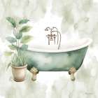 Bath Oasis I Art Print