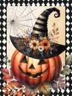 Vintage Halloween Pumpkin Art Print