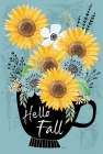 Harvest Sunflowers Coffee Cup Art Print