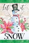 Let It Snow Snowman Art Print