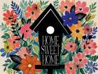 Spring Garden Birdhouse Art Print