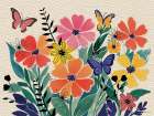 Spring Garden Floral Collage Art Print