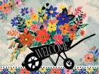 Spring Garden Wheelbarrow Art Print