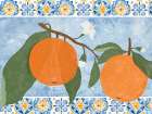 Tiles and Oranges II Art Print
