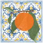 Tiles and Oranges III Art Print