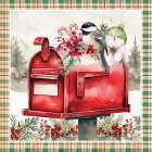 Christmas in Bloom Mailbox Art Print