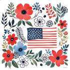 Floral Americana Art Print