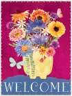 Welcome Potted Flowers Art Print