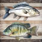 Lake Life Fish Art Print