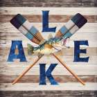 Lake Life Oars Art Print