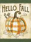 Hello Fall Pumpkin Art Print