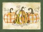 Three Plaid Pumpkins Art Print