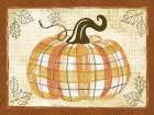 Plaid Pumpkin Art Print