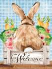 Easter Bunny Welcome Art Print