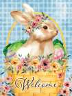 Easter Bunny Basket Art Print