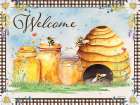 Welcome Wild Beehives Art Print