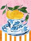 Citrus Lemons Tea Art Print