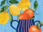 Citrus Fruit Pitcher Art Print