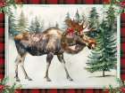 Christmas Moose Art Print