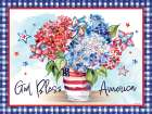God Bless America Bouquet Art Print