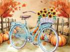 Autumn Ride Art Print
