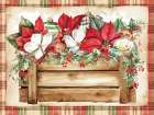 Poinsettia Crate Art Deco Print