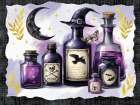 Mystic Halloween Potions Art Print