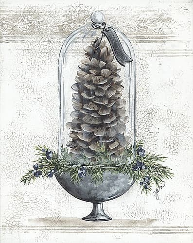 Sugar Cone Under Glass Nature Print