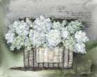 Vintage Floral Basket Art Print