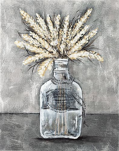 Boho Wheat Art Print
