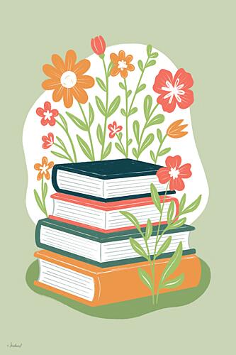 Blooming Books Art Print