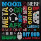 Gamer Slang Art Print
