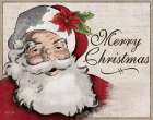 Vintage Santa Art Print
