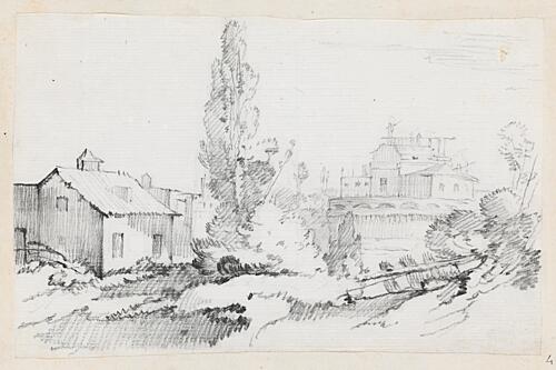 Italy Countryside Sketch I Art Print