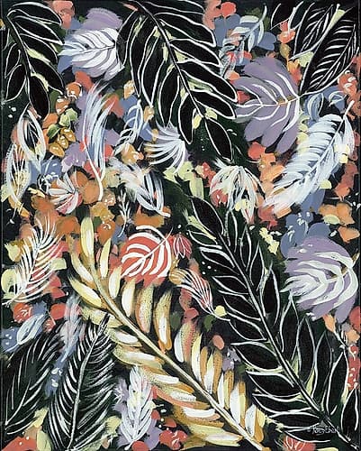 Dark Palms III Tropical Print