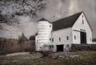 The Old White Barn Art Print
