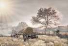 The Old Hay Wagon Art Print