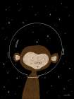 Monkey in Space Art Print